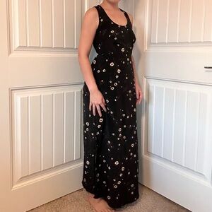 Floral Black Maxi Dress